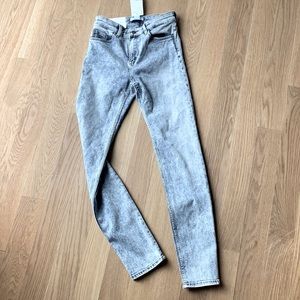 Stone Washed Blue Jeans